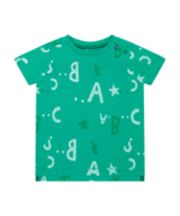 Mothercare Green Abc T-Shirt