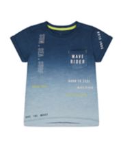 Mothercare Navy Ombre Wave Rider T-Shirt
