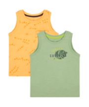 Mothercare Explore And Discover Vest T-Shirts - 2 Pack