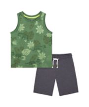 Mothercare Safari Vest T-Shirt And Shorts Set