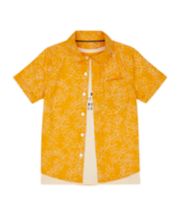 Mothercare Orange Shirt And T-Shirt Set