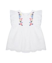 Mothercare White Embroidered Blouse
