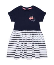 Mothercare Navy Stripe Twofer Dress