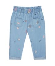 Mothercare Chambray Paper-Bag Trousers