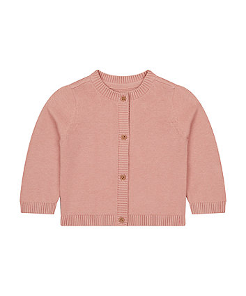 Mothercare Pink Knitted Cardigan