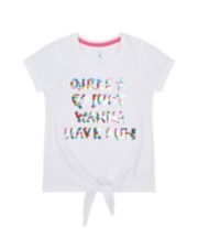 Mothercare Girls Just Wanna Have Sun Reversible Sequin T-Shirt