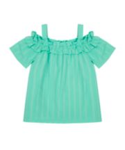 Mothercare Turquoise Striped Blouse