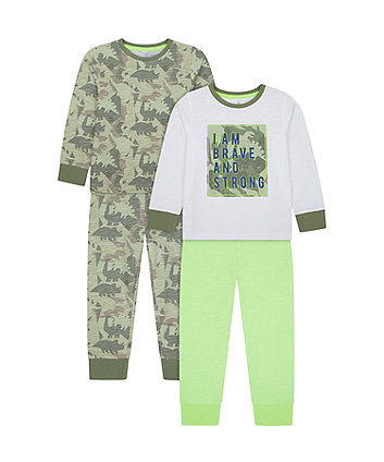 Mothercare Brave And Strong Pyjamas - 2 Pack