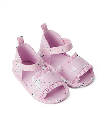 Mothercare Pink Floral Sandals