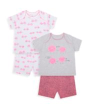 Mothercare Apple Of Your Eye Shortie Pyjamas - 2 Pack