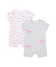 Mothercare Apple Of Your Eye Rompers - 2 Pack