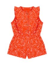 Mothercare Red Frill Playsuit