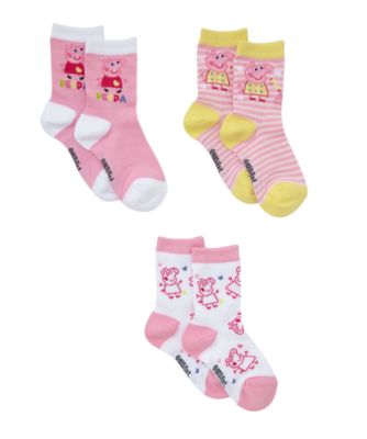 Peppa Pig Socks- 3 Pack - socks - Mothercare
