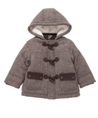 Mothercare Baby Boy's Herringbone Duffle Coat Jacket