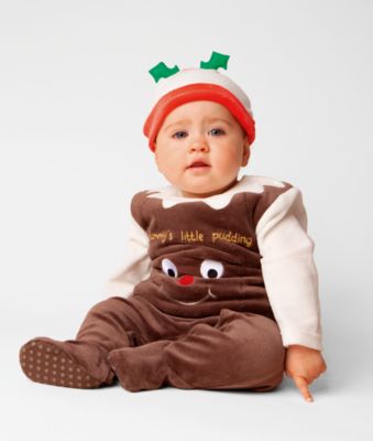 Mothercare Christmas Pudding Dress Up All In One - dress ups - Mothercare