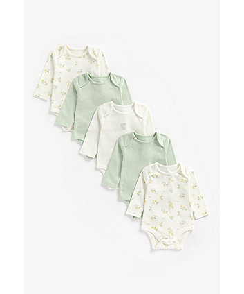 Mothercare Little Bunny Bodysuits - 5 Pack