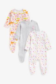 Mothercare Little Dog Sleepsuits - 3 Pack