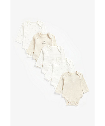 Mothercare I'M New Here Bodysuits - 5 Pack