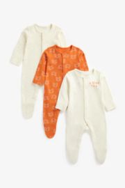 Mothercare Little Bear Sleepsuits - 3 Pack