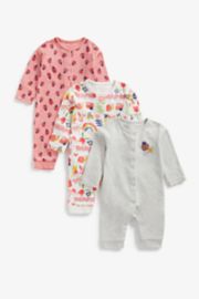 Mothercare Little Bug Footless Sleepsuits - 3 Pack