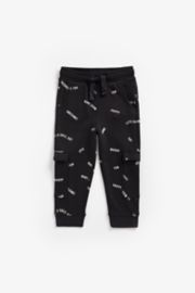 Mothercare Black Printed Cargo Trousers