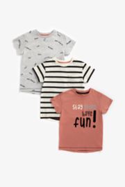 Mothercare Fun T-Shirts - 3 Pack
