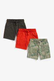 Mothercare Dino, Red And Black Jersey Shorts 3-Pack