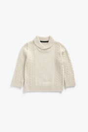Mothercare Oatmeal Cable Knit Jumper