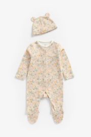 Mothercare Floral All In One And Hat Set