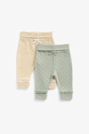 Mothercare Spot And And Striped Joggers - 2 Pack