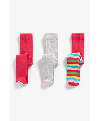 Mothercare Rainbow Tights - 3 Pack
