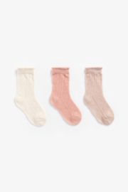 Mothercare Pastel Pelerine Socks - 3 Pack