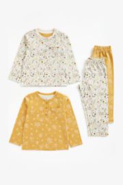 Mothercare Floral Wide-Leg Pyjamas - 2 Pack