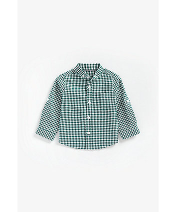 Mothercare Green Gingham Oxford Shirt