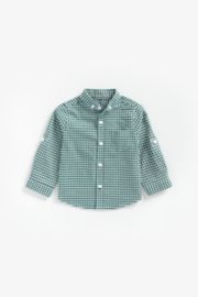 Mothercare Green Gingham Oxford Shirt