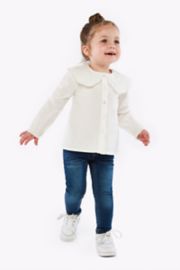 Mothercare White Blouse With Broderie Collar