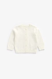 Mothercare White Knitted Cardigan