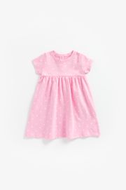Mothercare Pink Spot Jersey Dress