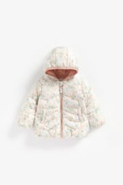 Mothercare Floral Fleece-Lined Jacket