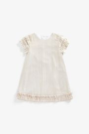 Mothercare Gold Dress With Ruffles
