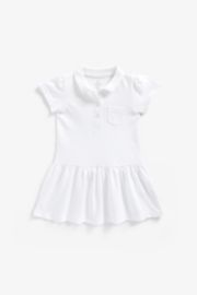 Mothercare White Pique Polo Dress