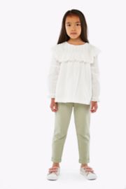 Mothercare White Broderie Frill Blouse