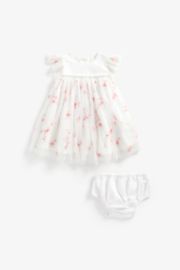 Mothercare Embroidered Dress And Knickers Set