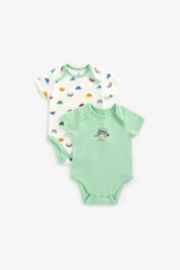 Mothercare Let'S Play Dino Bodysuits - 2 Pack