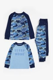 Mothercare Sleep Mode Camo Pyjamas - 2 Pack