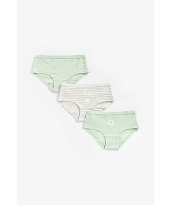 Mothercare Daisy Hipster Briefs - 3 Pack