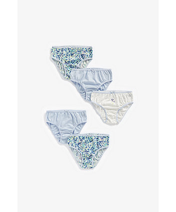 Mothercare Ditsy Floral Briefs - 5 Pack