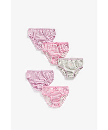Mothercare Cat Briefs - 5 Pack
