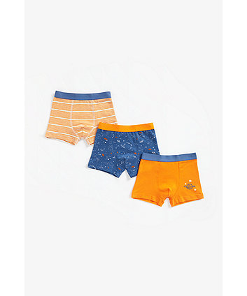 Mothercare Galaxy Trunk Briefs - 3 Pack