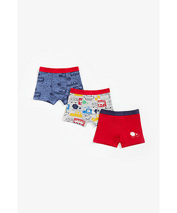 Mothercare Transport Trunk Briefs - 3 Pack